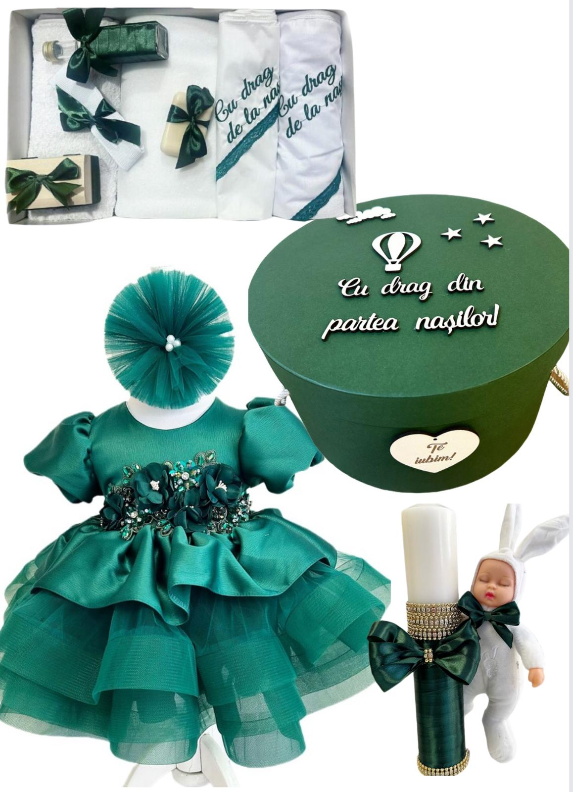 Trusou botez fete – Spring Lily Baptism Set