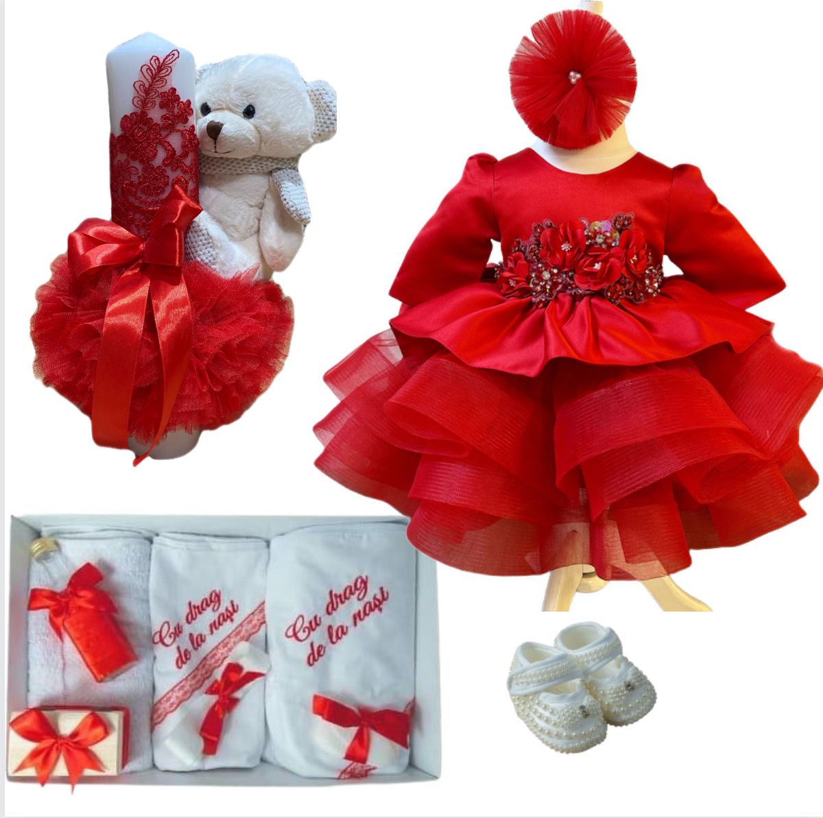 Trusou botez fete – Rose Petal Romance Collection