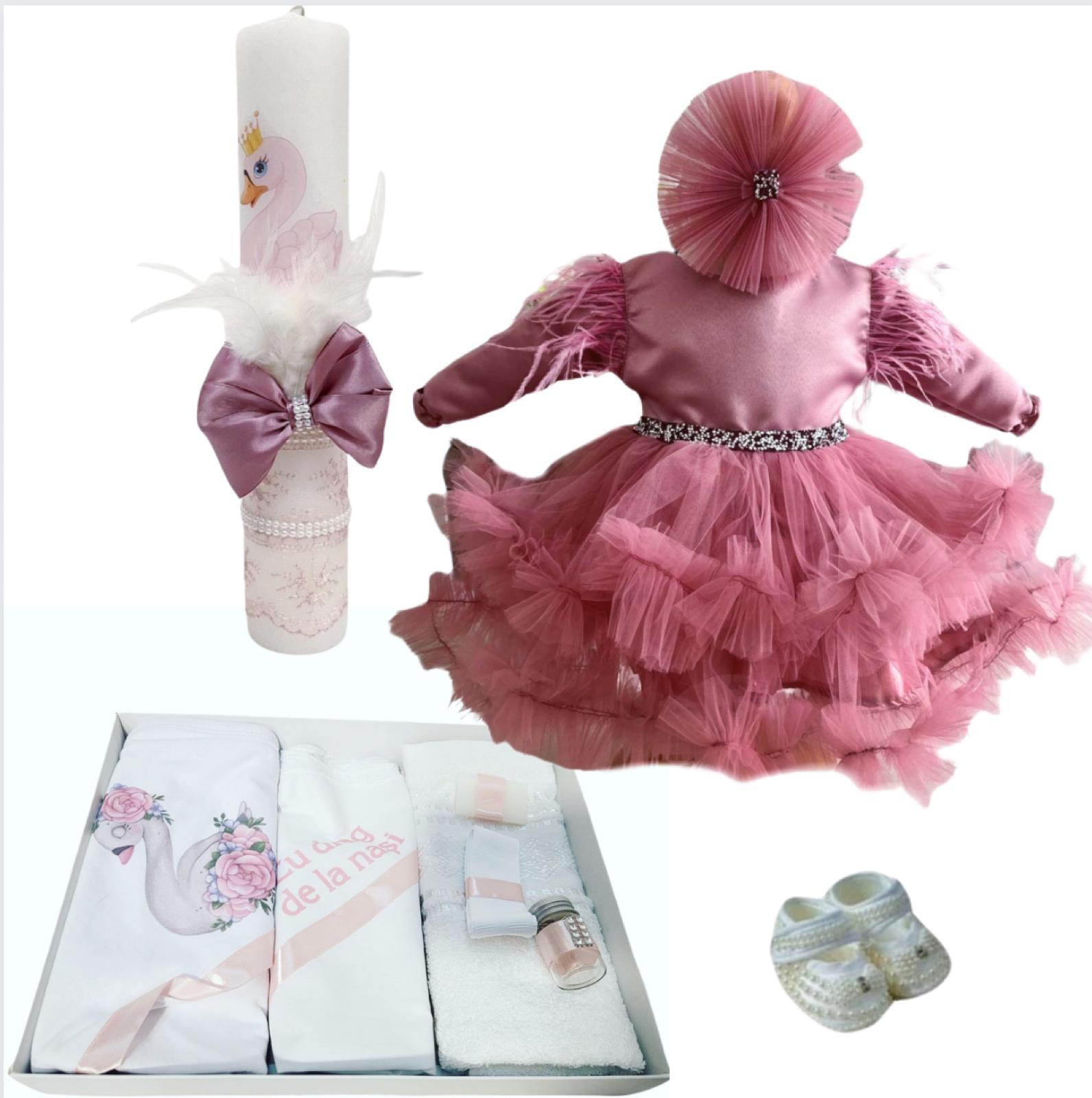 Trusou botez fete – Crimson Charm Set