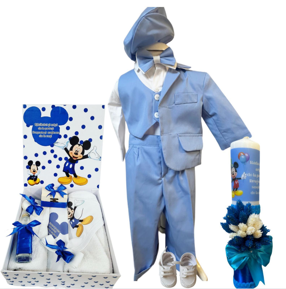 Trusou botez baieti – Blue Moon Baptism Set