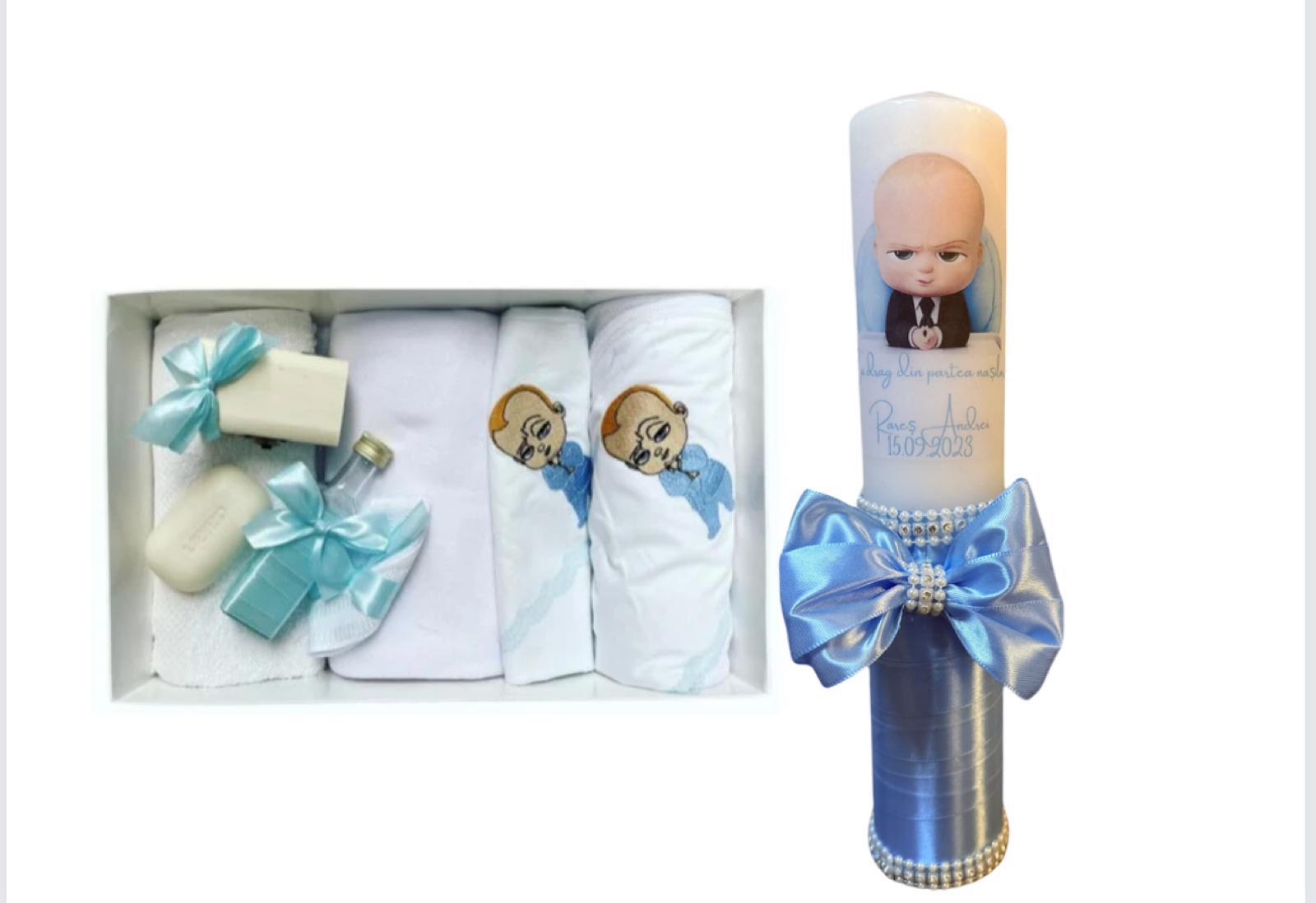 Trusou botez baieti – Blue Jay Blessing Bundle