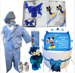 Trusou botez baieti – Blue Blissful Baptism Set