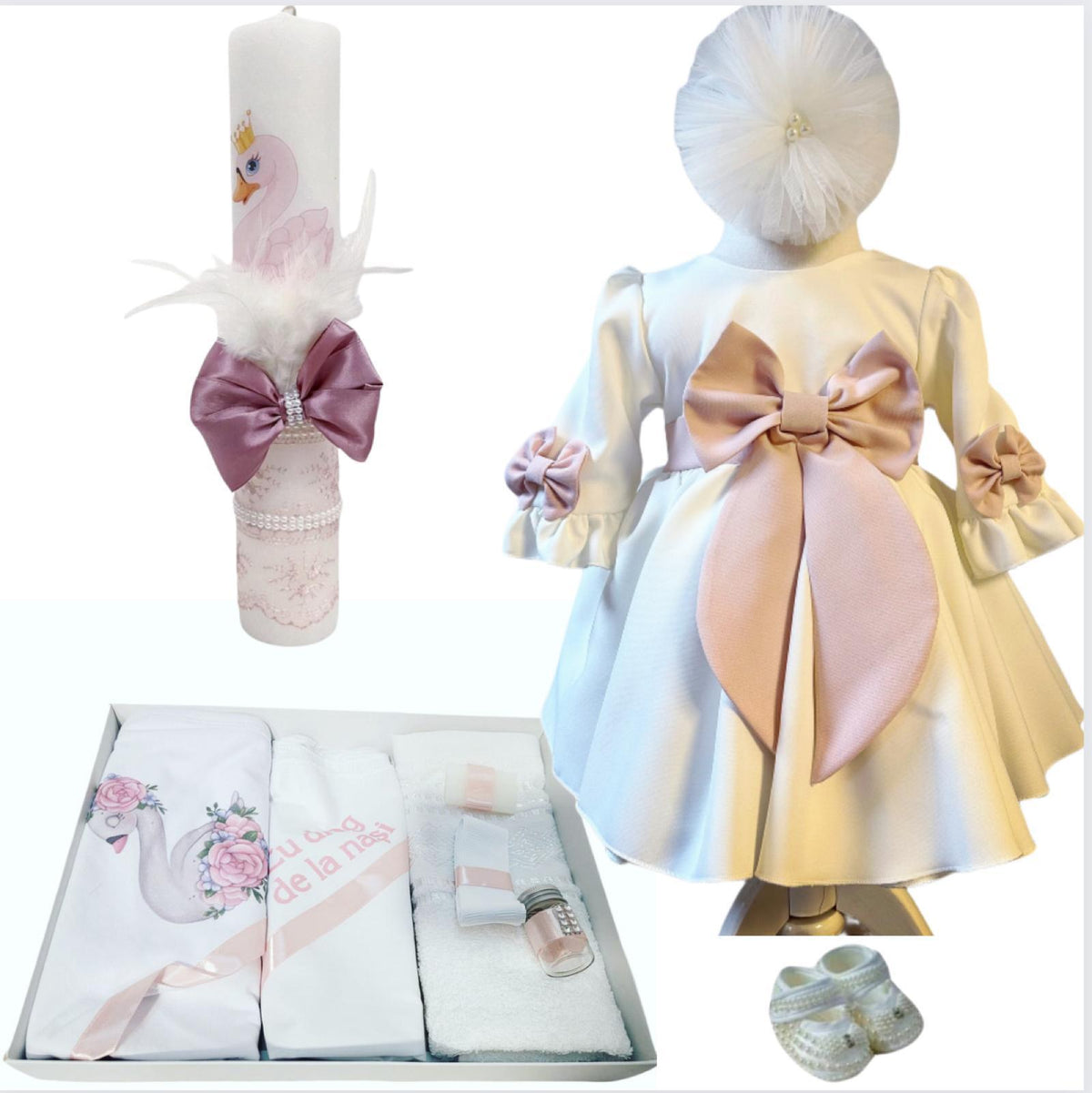 Trusou botez fete – Blushing Bloom Set