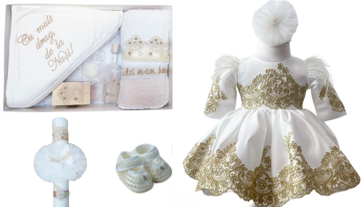 Trusou botez – Luxury Gold – Azi m-am creștinat