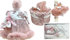 Trusou botez fete – Ballerina roz