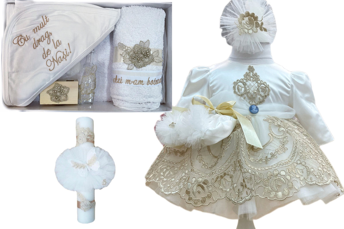 Trusou botez fete – Gold set