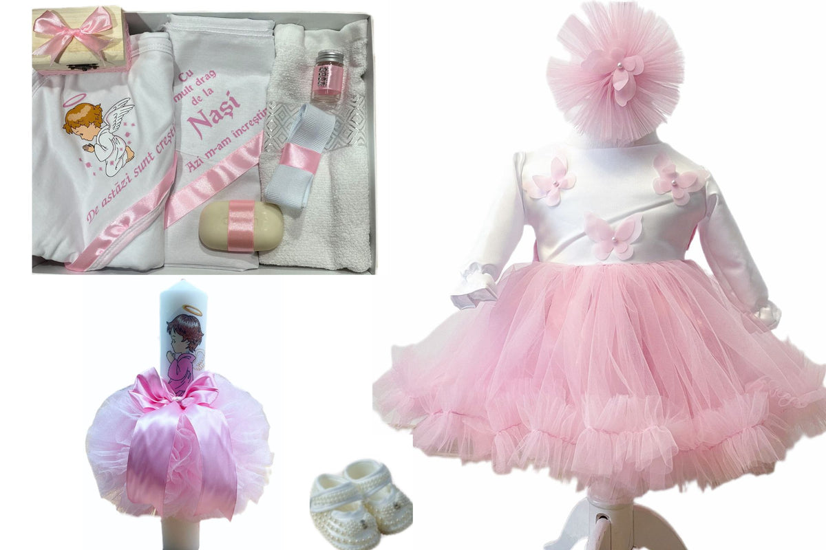 Trusou botez fete – Unicorn rose