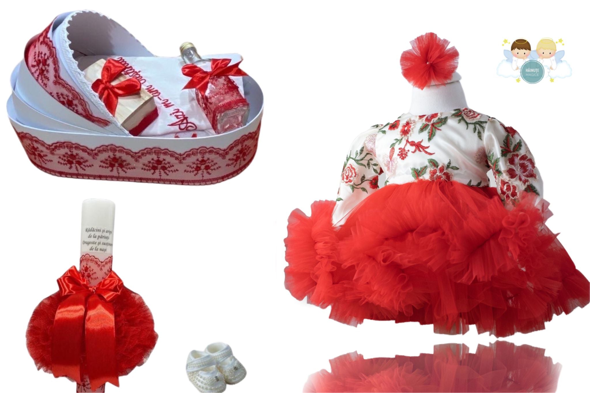 Trusou botez fete cu landou – Red Love