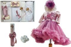 Trusou botez fete -little- PinkyDress with angel