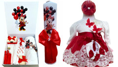 Trusou botez fetita cu lumanare Printesa Amelia
