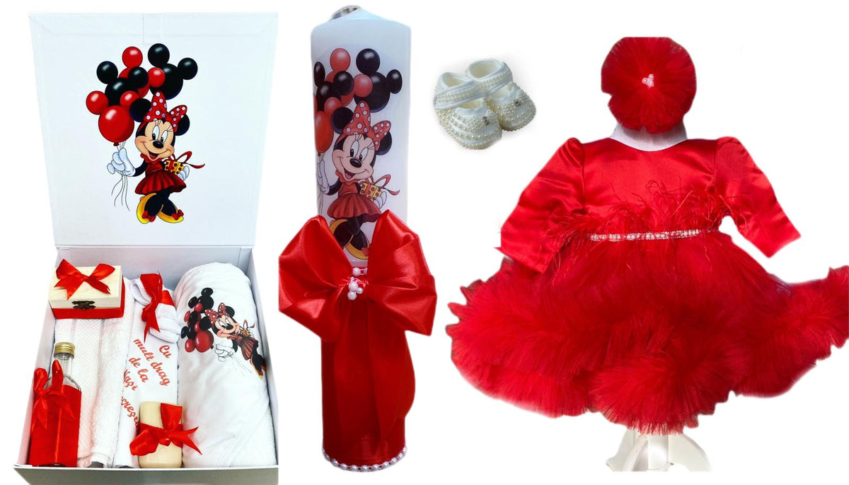 Trusou botez fetita cu lumanare Printesa Diana