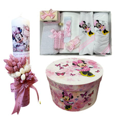 Trusou botez fete – Little Pink Minnie Baptism Set