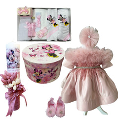 Trusou botez fete – Little Pink Minnie Baptism Set