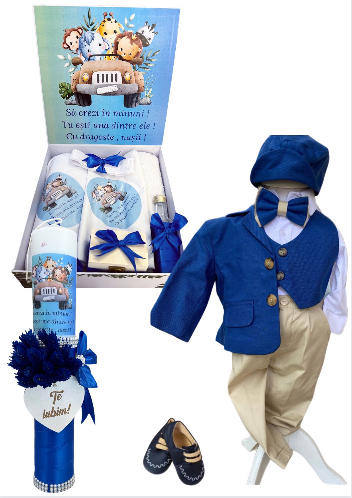 Trusou botez baieti – Fearless Baby Set
