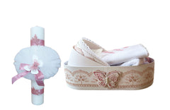 Trusou botez fete – Princess Baptism Set cu landou