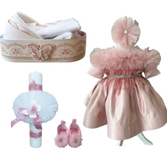 Trusou botez fete – Princess Baptism Set cu landou