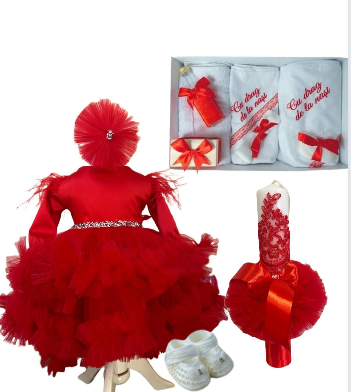 Trusou botez fete – Charismatic Baby Baptism Set