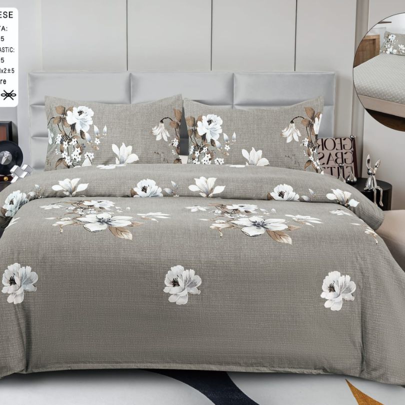 Lenjerie de pat bumbac satinat – 4 piese | 6096-CM