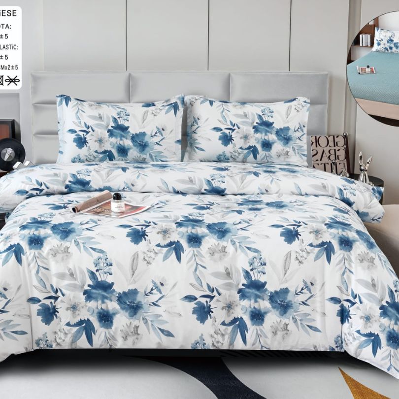 Lenjerie de pat bumbac satinat – 4 piese | 6105-CM