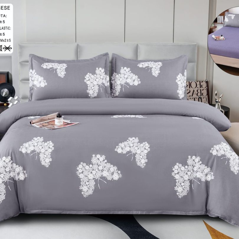 Lenjerie de pat bumbac satinat – 4 piese | 6107-CM