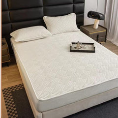 Husa de pat topper de catifea – 3 piese | 0189-AT