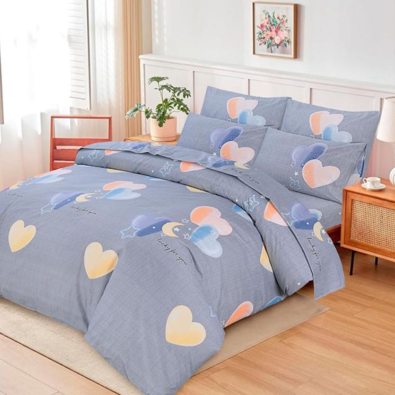 Lenjerie de pat bumbac finet – 6 piese | 0009 – AZD