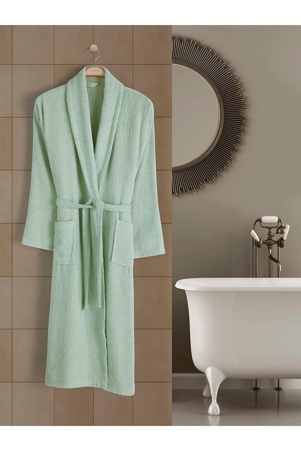 Halat de baie Unisex bumbac 100% – Vernil