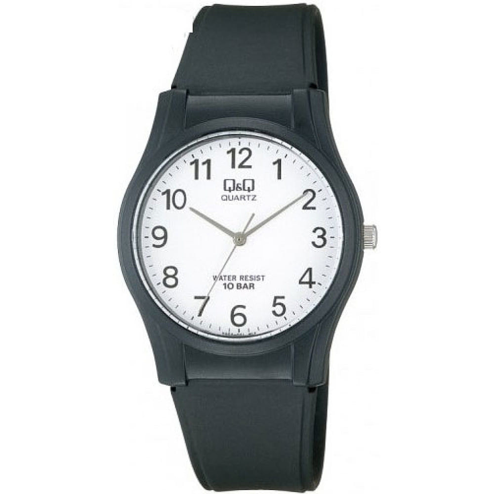 Ceas barbatesc Q&Q curea plastic, negru, VQ02J001Y