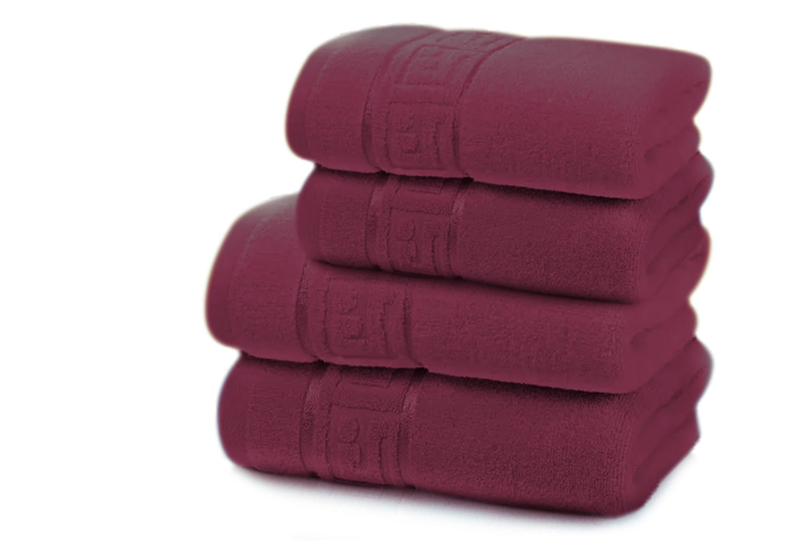 Set 4 Prosoape Baie , Bumbac 100%, 500g/m², Greek