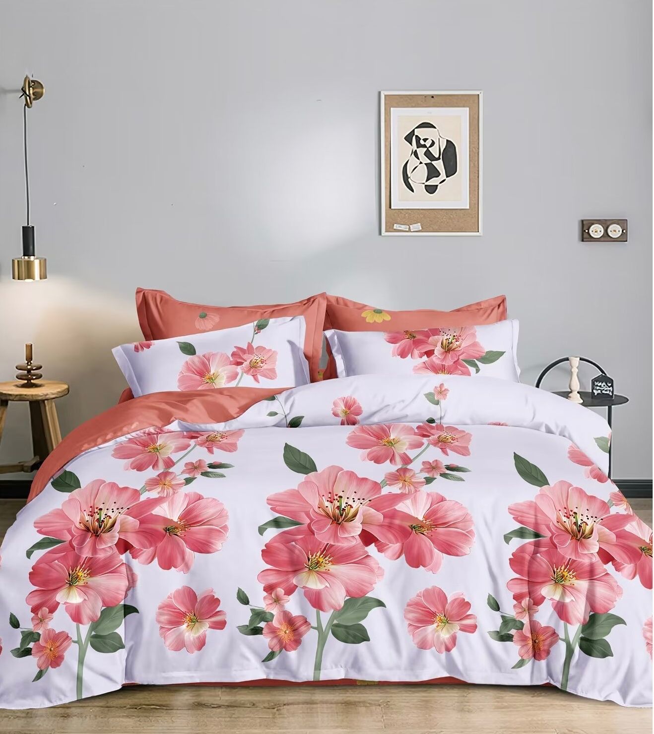 Lenjerie de pat bumbac 100% – 4 piese | 0291-CA