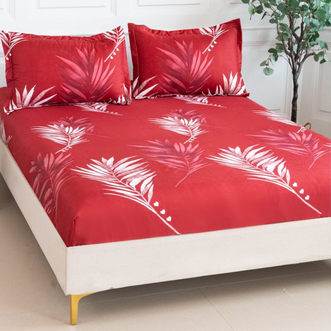 Husa de pat bumbac satinat – 3 piese | 0275-CM