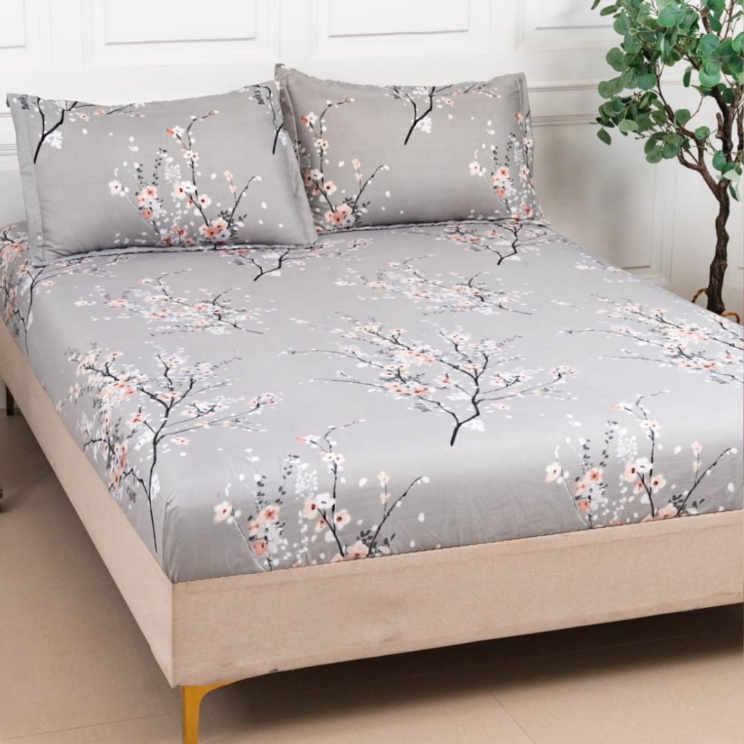 Husa de pat bumbac satinat – 3 piese | 0268-CM