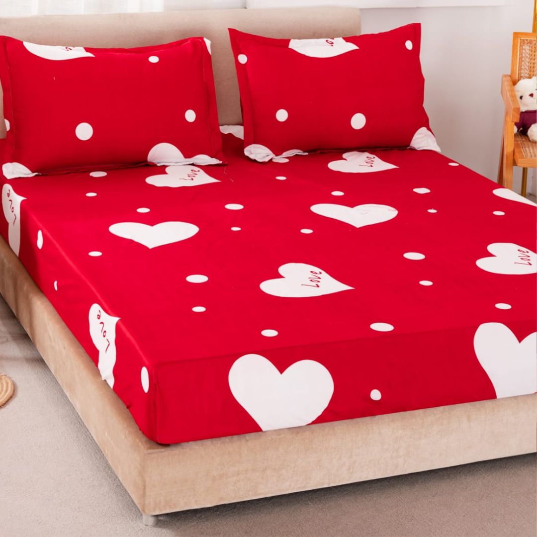 Husa de pat bumbac satinat – 3 piese | 0270-CM