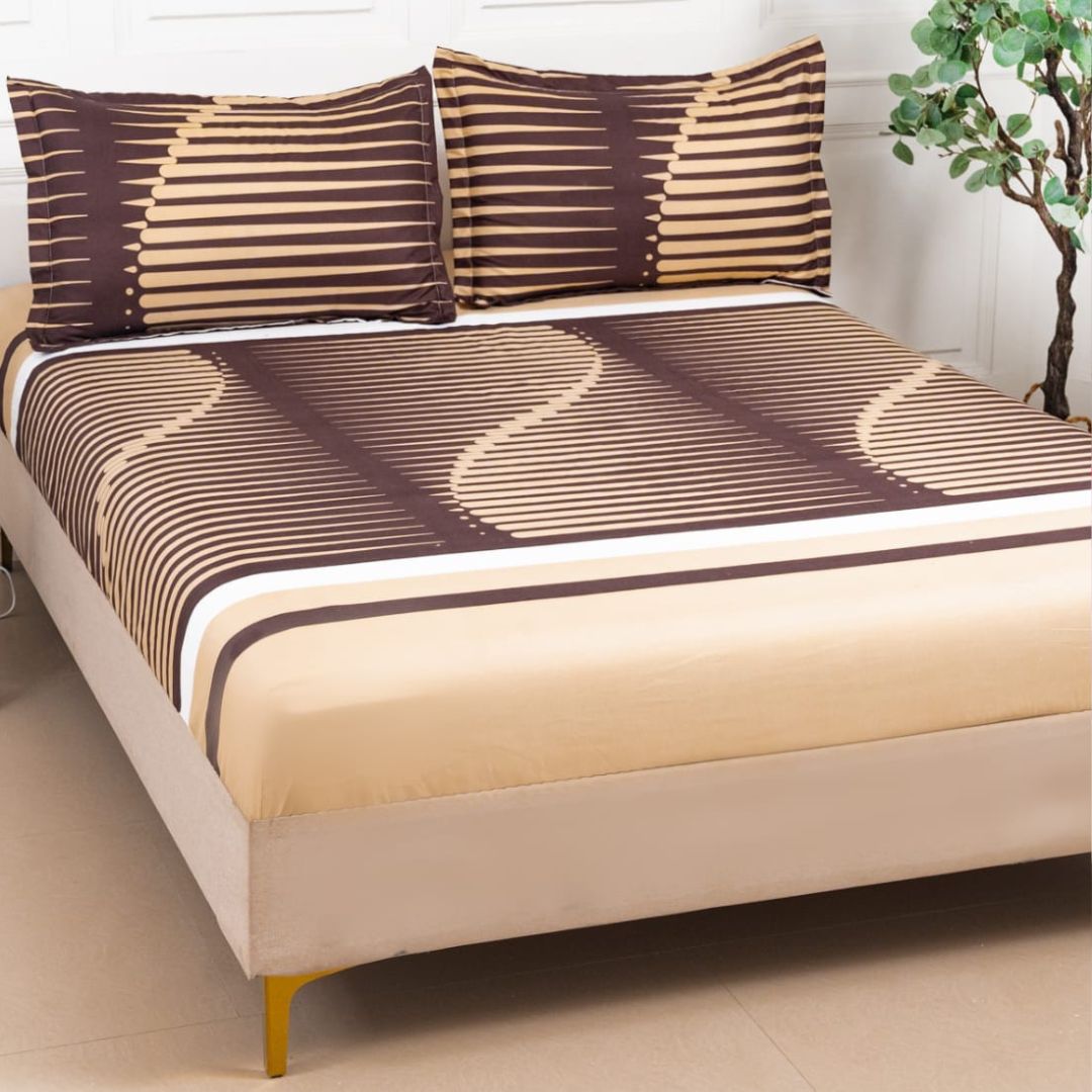 Husa de pat bumbac satinat – 3 piese | 0264-CM