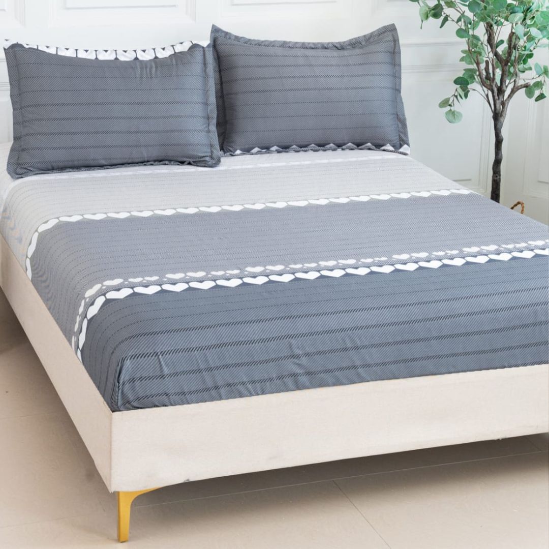 Husa de pat bumbac satinat – 3 piese | 0251-CM