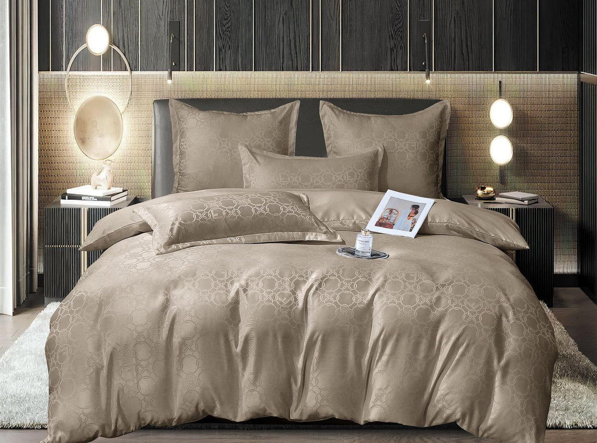 Lenjerie de pat Jaquard de lux – 6 piese | 0123-AT