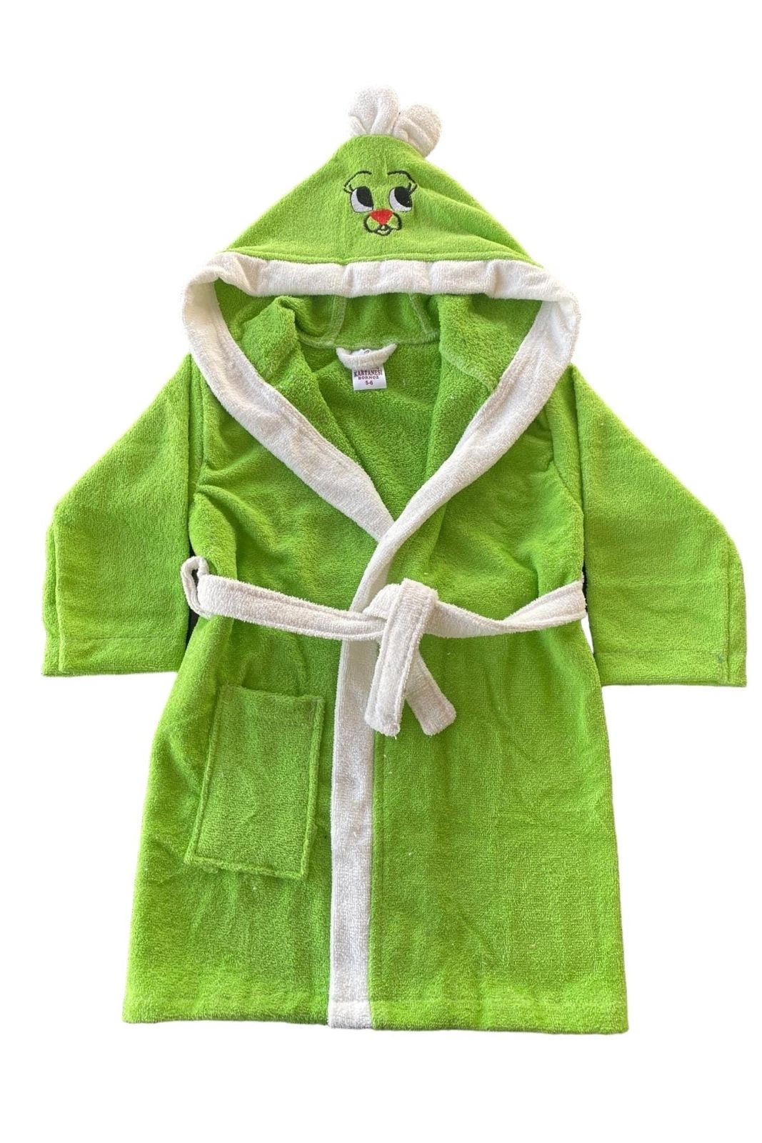 Halat de copil catifea | verde deschis