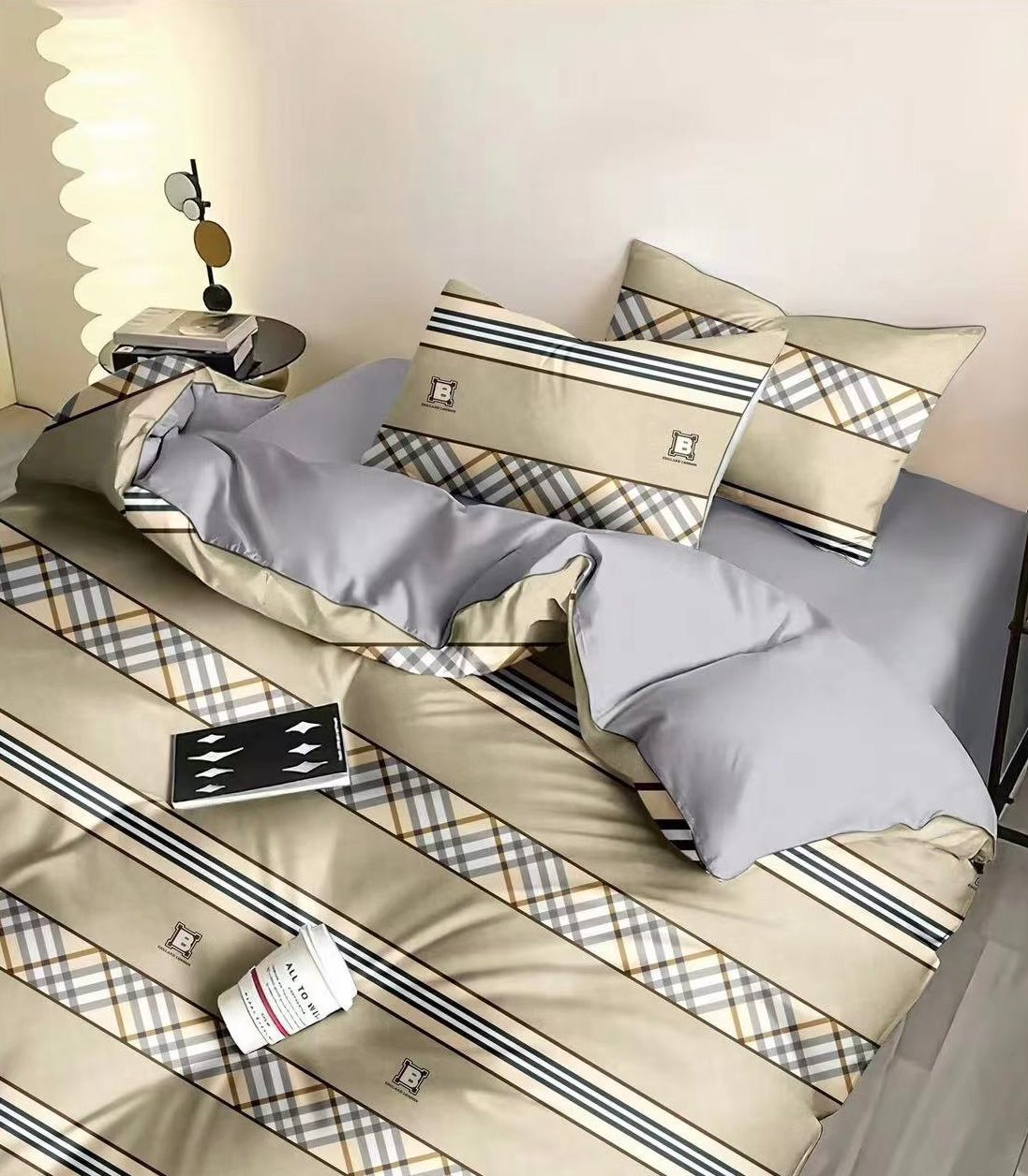 Lenjerie de pat bumbac 100% – 4 piese | 0313-CA