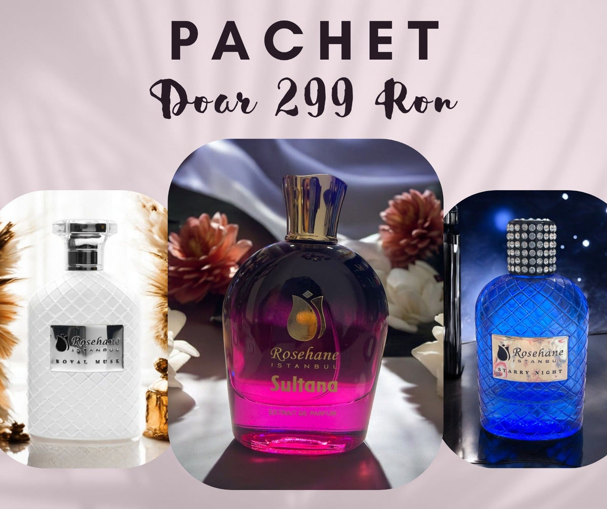 THREESOME Box: OFERTA 3 parfumuri, 100 ml fiecare, extract de parfum