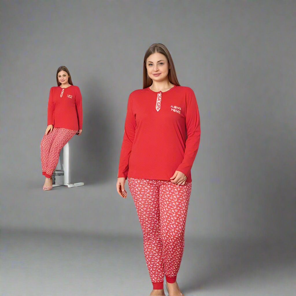 Pijama de Dama cu 2 Nasturi | 0046 - PJ