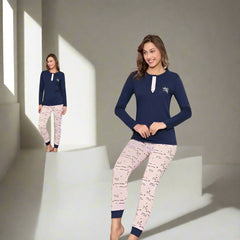Pijama de Dama cu 2 Nasturi | 0043 - PJ