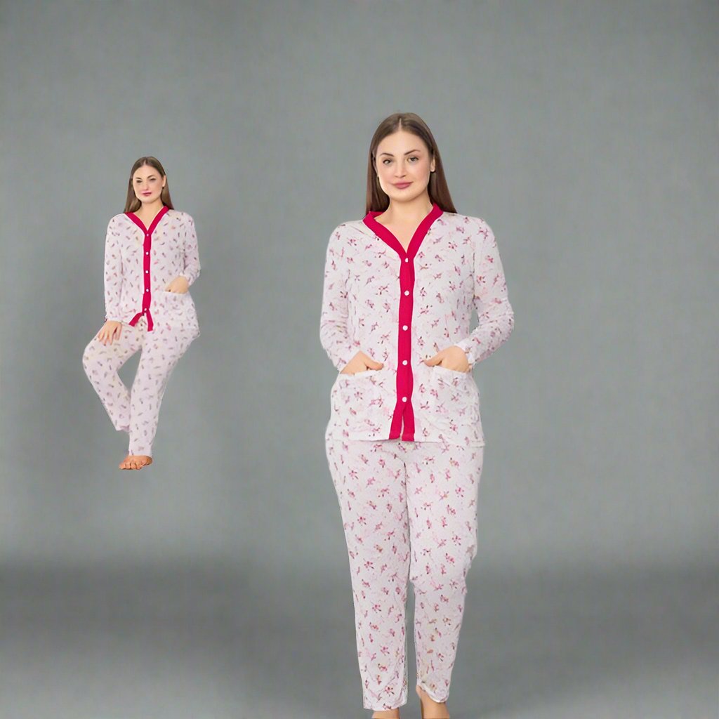 Pijama de Dama cu Nasturi | 0022 - PJ