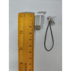 Adaptor micro USB (mama) to Type-C(tata) cu Agatatoare Breloc inclusa, Argintiu, Flippy