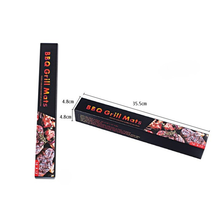 Set 4 Folii Antiaderente din Teflon, Flippy, Multifunctionale, Rezistente la Apa si Temperaturi Ridicate, pentru Gratar, Cuptor, BBQ Grill, 40x33 cm, Negru