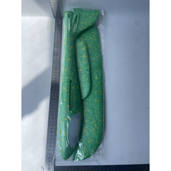 Avion planor din polistiren in punga , lungime 47 cm , cu lumina pe varf, Verde , Flippy