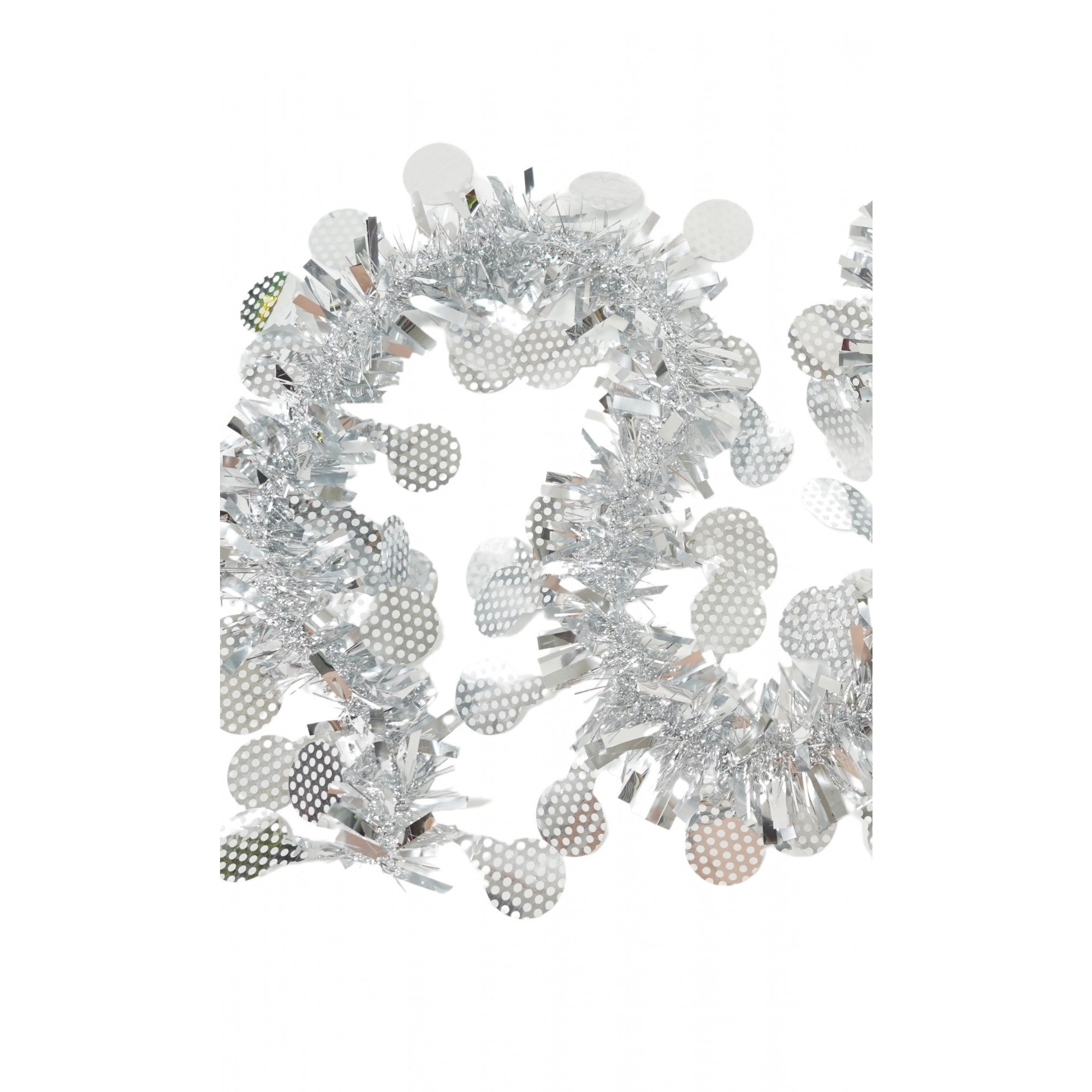 Beteala Craciun, Flippy, argintiu, marimea:  2 m x 11 cm x 9 cm material:folie PVC, interior/exterior