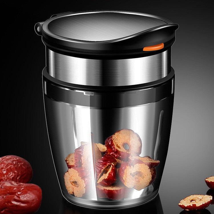 Borcan Feliator de Fructe si Legume, Flippy, Lame in Inox Incorporate, Feliator pentru Fructe si Legume de Dimensiuni Mici si Medii, 10.5 x 6 cm, Negru