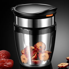 Borcan Feliator de Fructe si Legume, Flippy, Lame in Inox Incorporate, Feliator pentru Fructe si Legume de Dimensiuni Mici si Medii, 10.5 x 6 cm, Negru