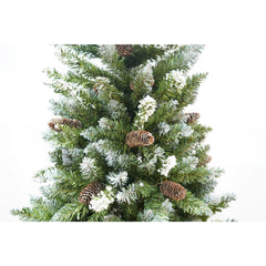 Brad Artificial de Craciun bogat, Flippy, 1.8 m inaltime, 918 ramuri verzi inzapezite, Verde, Decorat, Interior/ Exterior
