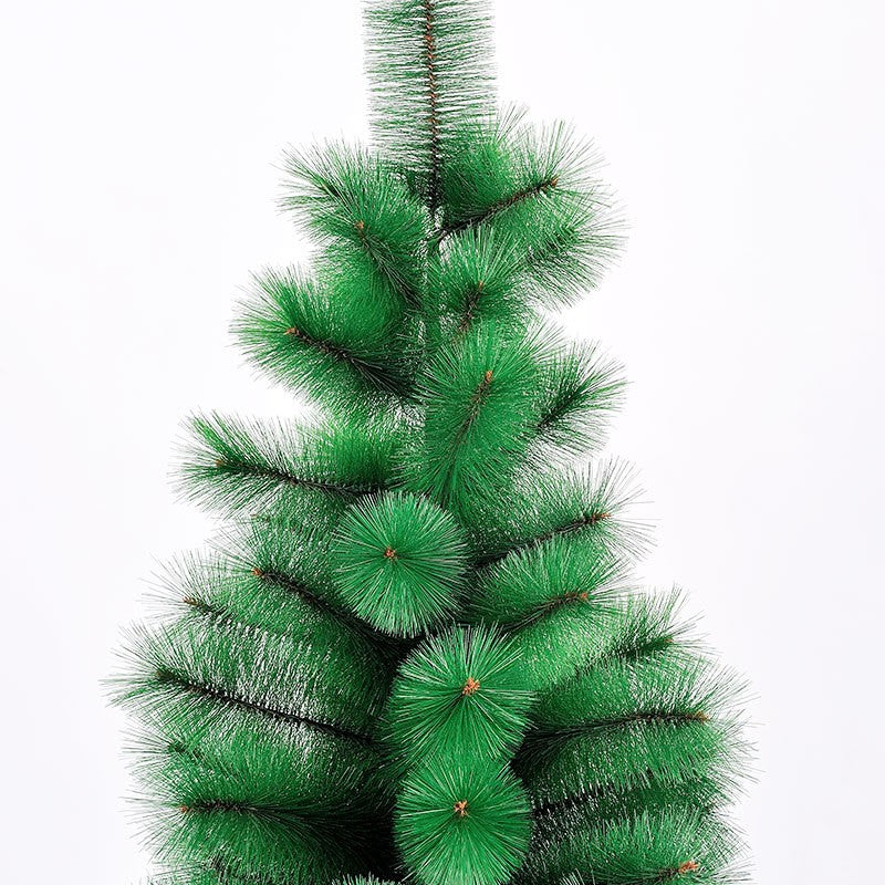 Brad artificial de Craciun tip pin, clasic, pentru interior/exterior, inaltime 90 cm, Flippy, verde, suport de plastic inclus
